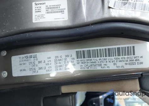 2016 Jeep Cherokee Sport из США, поврежденный, VIN 1C4PJLAB7GW273585